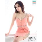 IRMAイルマキャバドレスミニ高級キラキラビジューキャミソールフロントジッ...