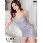 IRMAイルマキャバドレスミニ高級ゴージャスフラワー刺繍ビジューキャミソー...