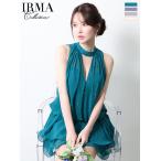 IRMAイルマキャバドレス高級ブランドAラインミニドレス谷間ノースリーブシ...