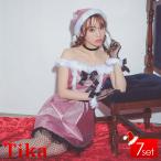 サンタコスプレ オフショル ミニ ワンピース 衣装 ピンク セクシー かわいい エロ サンタコス 人気 キャバドレス