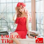 サンタコスプレ セット ヘアアクセ キャミ ワンピース ガーリー サンタ衣装 サンタコス レディース