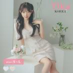 韓国 ファッション レディース キャバドレス 袖あり Vネック 縁取りパールボタン デザインス トレッチ ニット タイト ミニドレス ワンピース
