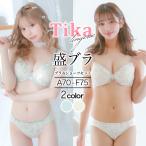 ブラジャー ショーツセット 下着 女性 上下セット 下着レディース 勝負下着 小花柄 シアーレース 2点セット 盛りブラ ランジェリー