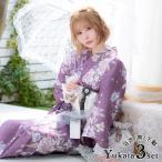 浴衣 レディース SWEET ラズベリー アンティークフラワー ゆかた 3点セット 浴衣 兵児帯 下駄 浴衣レディース