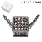 カルバンクライン ネックレス ペンダント KJ9CVN140200 ガンメタル/クリア レディース アクセサリー Calvin Klein