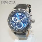 インビクタ 腕時計 INVICTA 時計 17374 Reserve リザーブ ブラック レザー/シルバー/ブルー メンズ インヴィクタ