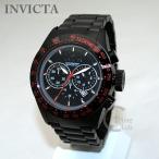 INVICTA (インビクタ) 腕時計 時計 19296 Speedway クロノグラフ ブラック レッド イオンプレーティング ブレス メンズ インヴィクタ