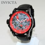 インビクタ 腕時計 INVICTA 時計 20543 I-Force フォース クロノグラフ ブラック/レッド 迷彩 カモ カモフラージュ レザー メンズ インヴィクタ