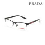 ショッピングPRADA プラダ メガネフレーム のみ PS55OV 1AB1O1 52 ブラック ノーズパッド メンズ 眼鏡 PRADA VPS 55O 1AB-1O1