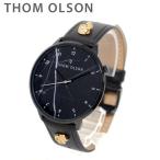 トムオルソン 腕時計 メンズ レディース ユニセックス CBTO015 ブラック レザー THOM OLSON 正規品
