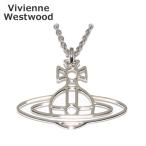 ヴィヴィアンウエストウッド ペンダント ネックレス 63020259 W003 シルバー THIN LINES FLAT ORB PENDANT オーブ アクセサリー レディース Vivienne Westwood