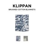 日本未発売 KLIPPAN クリッパン ブラッシュド コットン シングルブランケット ブランケット ひざ掛け ベビーブランケット ブランド オーガニック ホワイト 白