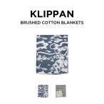 並行輸入品 日本未発売 KLIPPAN クリッパン ブラッシュド コットン シングルブランケット ブランケット ひざ掛け ベビーブランケット ブラン