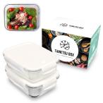 【料理雑誌掲載商品】 耐熱ガラス 耐熱容器 フタをしたまま 電子レンジ対応 オーブン 密閉 タッパー ガラス 耐冷 四角 長方形 蓋付き 保存容器 B