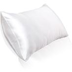 シルク枕カバー シルク 枕カバー 髪のダメージを防ぎ、肌や髪に優しい 滑らかで柔らかい質感、高い快適さ 枕カバー 冷感 ホワイト