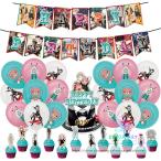 SPY×FAMILY スパイファミリー ヨル・ブライア コスプレ 誕生日 飾り付けセット パーティー ケーキトッパー 風船 ガーランド 子供 男の子 女の子 飾り