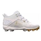 ショッピングアンダーアーマー アンダーアーマー ハーパー8 ミッド ベースボール 野球 ホワイト/ゴールド Under Armour Harper 8 Mid RM Baseball Cleats White/Gold メンズ