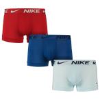 ナイキ ドライフィット エッセンシャル マイクロ ボクサーパンツ ブルー/レッド 3枚set Nike Dri-Fit Essential Micro Boxer メンズ アンダーウェア 下着