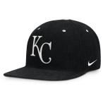 ナイキ コーデュロイ キャップ カンザスシティー ロイヤルズ スナップバック Kansas City Royals Nike Pro Corduroy Structured Snapback Hat - Black メンズ
