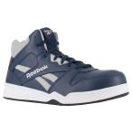 リーボック クラッシック ワークシューズ 安全靴 セーフティーシューズ 先芯樹脂 静電 ネイビー Reebok BB4500 HIGH-TOP WORK オシャレ 作業靴 DIY