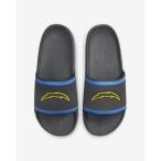 ショッピングナイキ サンダル ナイキ オフコート ロサンゼルス チャージャーズ Nike Offcourt DD0516-002 (NFL Los Angeles Chargers) Slide Anthracite/Italy Blue メンズ スライドサンダル