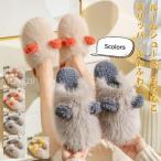 スリッパ レディース メンズ ルームシューズ 耳付き 室内履き 履きやすい 滑りにくい 暖かい 可愛い もこもこ ふわふわ 秋冬新作 きれいめ おしゃれ