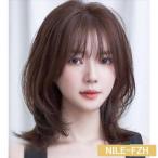 自然な人毛100%フルウィッグ レディース人毛ウィッグ ボブ ショート セミロング 女性 用 かつら デイリー イメチェン ファッションウィッグ 耐熱