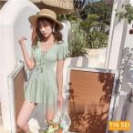 ビキニ 水着 レディース セット フレア ミニスカート 大人 リゾート おしゃれ 上下別柄 シンプル バックシャン ハイウエスト夏新作 30代40代50代