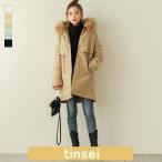 モッズコート コート アウター レディース 裏ボア あったか フード付き