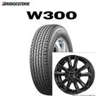 ショッピングスタッドレス 2025年製造品！ブリヂストン  スタッドレス W300 145/80R12 80/78Nとデヴォーション D5（グロスブラック） 4本セット