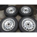 Q402-ソ2 中古タイヤ ホイール 送料無料 195/65R15 冬4本 スタッドレス 91Q 195/65-15 195-65-15 ブリヂストン ブリザック TM-03 15インチ鉄ホイール