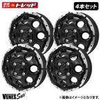 ショッピング価格 【送料無料】 4枚セット価格 12インチ 新品 VENES SUV ヴェネス 4.0J +42 4H PCD100 セミグロスブラック/リムポリッシュ アルミホイール JW