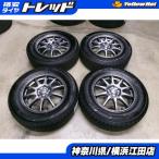 ◆2023年製国産中古スタッドレス付◆スポルトアベリア + ヨコハマアイスガードiG60 195/65R15インチ◆プリウスカローラなど 横傷有 江田