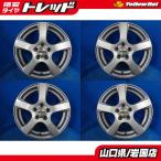 送料無料 中古アルミホイール 4本 VIOLENTO ヴィオレント 15-6.0J IS50 5H PCD 100 スタッドレス用 車検用 プリウス ウィッシュ プレミオ
