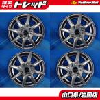 ショッピングIS 送料無料 中古アルミホイール 4本 Euro Speed ユーロスピード 13-4.0J IS43 4H PCD100 スタッドレス用 車検用 キャロル プレオ アルト ミラ