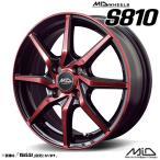  колесо 4 шт. комплект MID WHEELS S810 12 дюймовый обод ширина 4.0J in комплект +43 4 дыра PCD100 черный полировка красный прозрачный ma LUKA сервис 