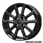 プロボックス/ルーミー/タンクなど【アルミ単品4本価格】QRASIZ GC36F /クレイシズ GC36F  14X5.0J　4穴 PCD：100