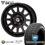 タイヤホイール4本セット DELTA FORCE OVAL 17x7.0J 5/114.3 +32 MB MONSTA TERRAIN GRIPPER 265/65R17 RAV4 モンスタ ホワイトレター デルタフォース A/T