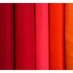 正絹ちりめん生地 10ｃｍ単位　無地 赤系 古布のようなしなやかな風合いで伸縮のある絹生地　幅31cm