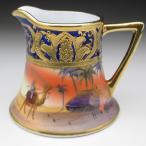 オールドノリタケ コバルト金盛り