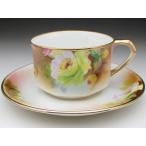 オールドノリタケ 薔薇絵 カップ＆ソーサー (ａ)