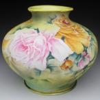 オールドノリタケ タペストリー薔薇絵 花瓶