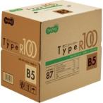 再生紙  コピー用紙  タイプＲ１００  Ｂ5判  １箱５００枚×５冊2,500枚