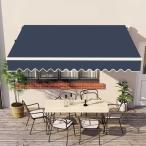 手動ひさしオーニングテント、防水およびUV 伸縮式 オーニングテント 、 壁際 2/3/4/5M アウトドアオーニング、アルミ合金 庭の日よけ格納式キャノピーオーニン