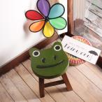 椅子 イス チェア 腰掛け 生活雑貨 インテリア ウッド 木製 アカシア 蛙 フェイス アニマル ハンドメイド 天然素材 ラウンドスツール カエル 20071952