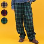 Orale! проверка ko Kuhn брюки |ko Kuhn брюки низ осень-зима длинный длина ba Rune проверка брюки талия резина свободно женский American Casual 