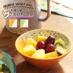 ボウル 食器 皿 取り皿 小皿 小鉢 鉢 キッチン インテリア プレゼント 贈り物 カラフル ドット 夏 春 北欧 セット 陶器 カラフルシャワーボウル ziscc2316