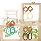 Yahoo! Yahoo!ショッピング(ヤフー ショッピング)ピアス レディース 春 夏 フックピアス イヤーアクセサリー シンプル ウッド アセチ セット ポイント消化 ウッドxカラフルアセチ セットピアス zjsjba8616