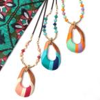 Yahoo! Yahoo!ショッピング(ヤフー ショッピング)ネックレス ペンダント アクセサリー レディース 春 夏 ビーズ ウッド 金属アレルギー対応 ひも 長さ調節可 おしゃれ 変形糸巻き ネックレス zjsjbb8655