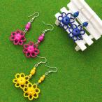 Yahoo! Yahoo!ショッピング(ヤフー ショッピング)ピアス イヤーアクセサリー レディース 春 夏 アクセ フックピアス 揺れる メキシコ お花 フラワー 軽い ポイント消化 ミニパルマフラワー ピアス zjsmbc8666